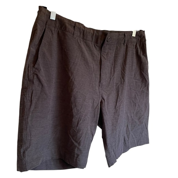 Faherty All Day Shorts Dark Heathered Blue Flat Front Shorts NWOT - Picture 2 of 10